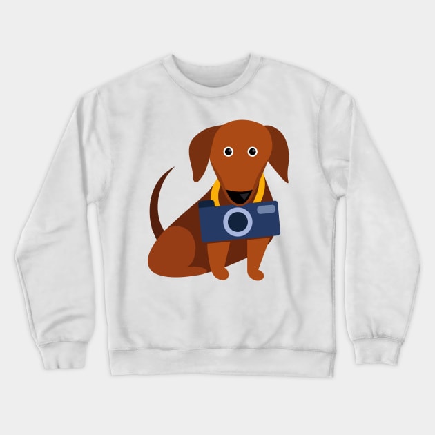 Dachshund Crewneck Sweatshirt by cate-rocket